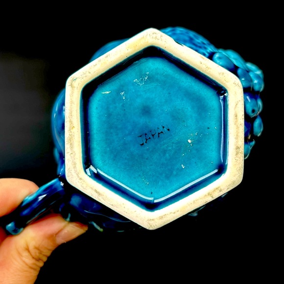 Retro 1950’s INARCO Japan “Mood Indigo Blue “ cream and sugar - Picture 8 of 10